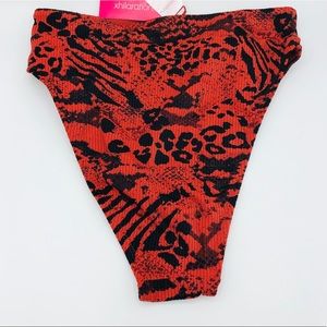 Juniors' Xhilaration Bikini Bottom Red M (4-6)